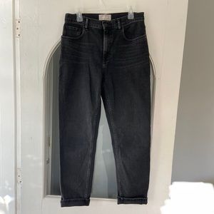 Everlane black cheeky jean. Women’s 30 tall.